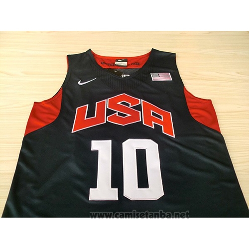 Camiseta USA 2012 Kobe Bryant #10 Negro